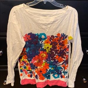 Loft long sleeved floral tshirt